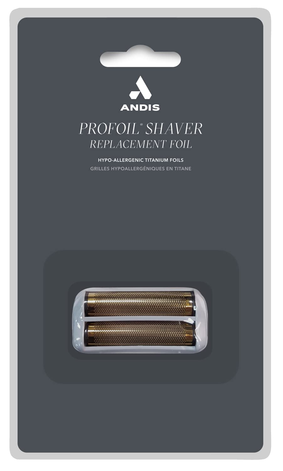 Andis TS-1 17235 Pro Foil Lithium Titanium Foil Shaver, Cord/Cordless, Smooth Shaving Cordless Shaver with Charger, Gray
