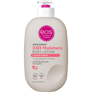 eos Shea Better Body Lotion- Vanilla Cashmere, 24-Hour Moisture Skin Care, Lightweight & Non-Greasy, Made with Natural Shea, Vegan, 16 fl oz