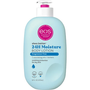 eos Shea Better Body Lotion- Vanilla Cashmere, 24-Hour Moisture Skin Care, Lightweight & Non-Greasy, Made with Natural Shea, Vegan, 16 fl oz