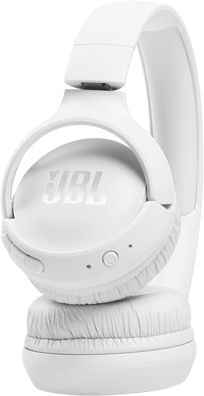 JBL Tune 510BT - Bluetooth headphones with up to 40 hours battery, microphone for call, foldable and comfortable, Android and iOs compatible (Black)