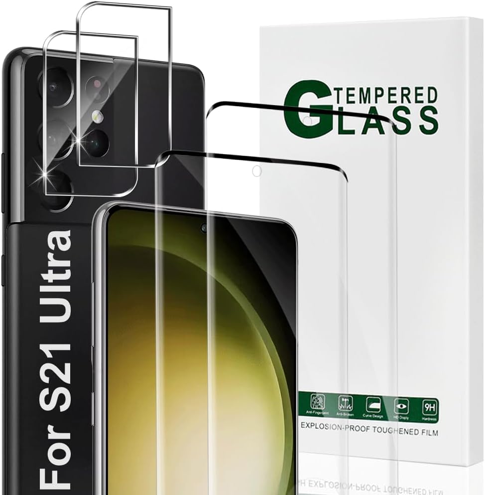 [3 Pack] Screen Protector For Galaxy S24/S25(6.2 Inch) [Tempered Glass] [Japan Glass with 9H Hardness] Fingerprint Unlock with Installation Frame HD Clear Screen Protector