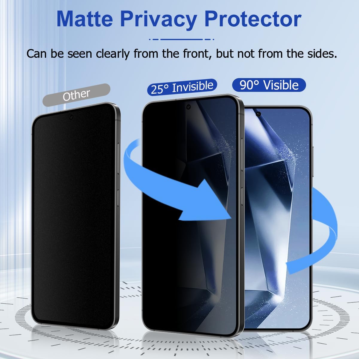 [3 Pack] Screen Protector For Galaxy S24/S25(6.2 Inch) [Tempered Glass] [Japan Glass with 9H Hardness] Fingerprint Unlock with Installation Frame HD Clear Screen Protector