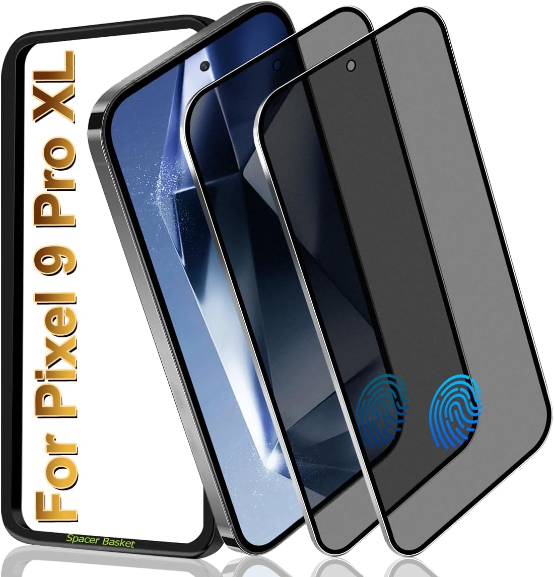 [3 Pack] Screen Protector For Galaxy S24/S25(6.2 Inch) [Tempered Glass] [Japan Glass with 9H Hardness] Fingerprint Unlock with Installation Frame HD Clear Screen Protector
