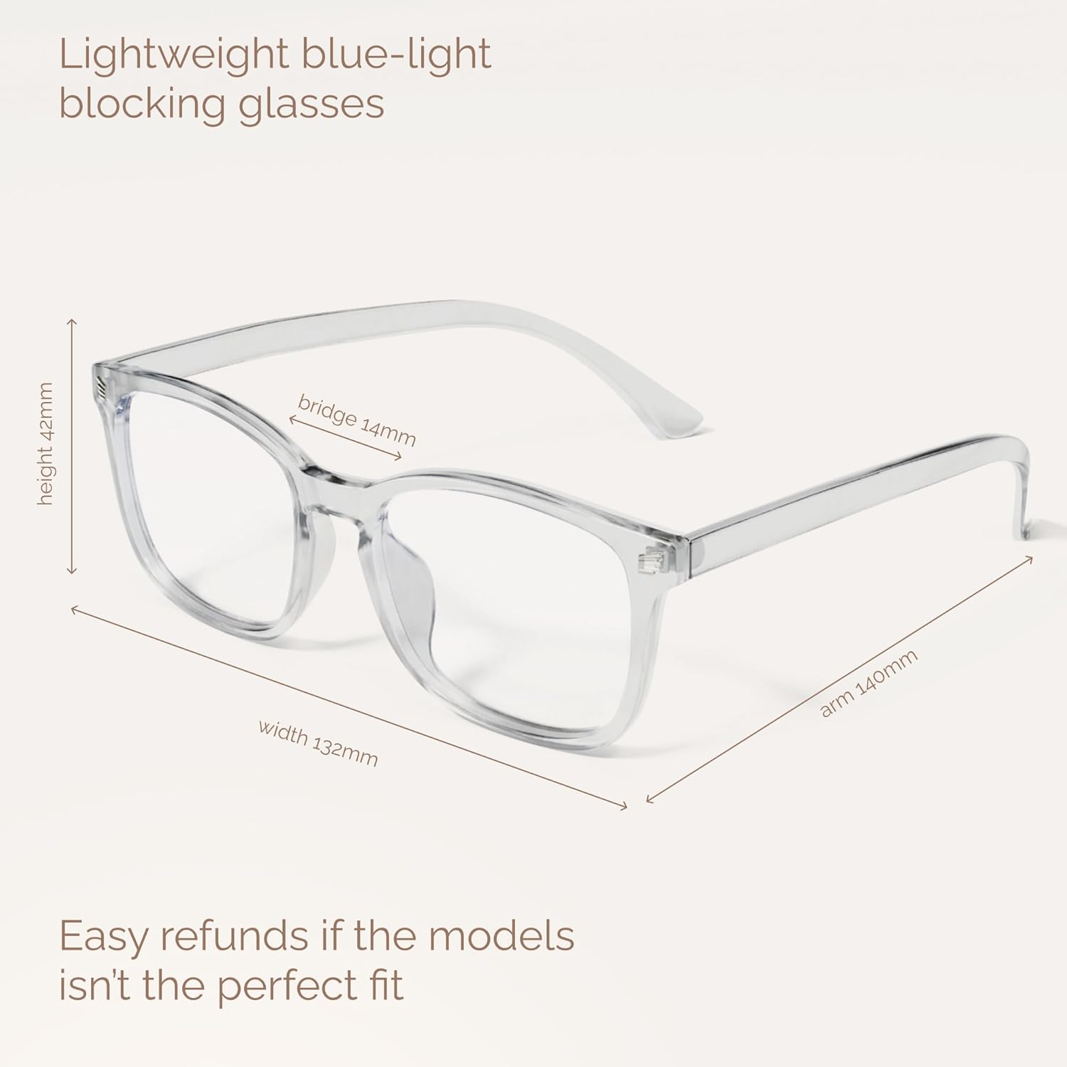 livho High Tech Blue Light Glasses - Advanced 99% Blue Light Blocking Computer Glasses - Anti Eyestrain & UV Glare Protection