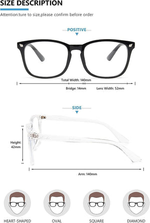 livho High Tech Blue Light Glasses - Advanced 99% Blue Light Blocking Computer Glasses - Anti Eyestrain & UV Glare Protection