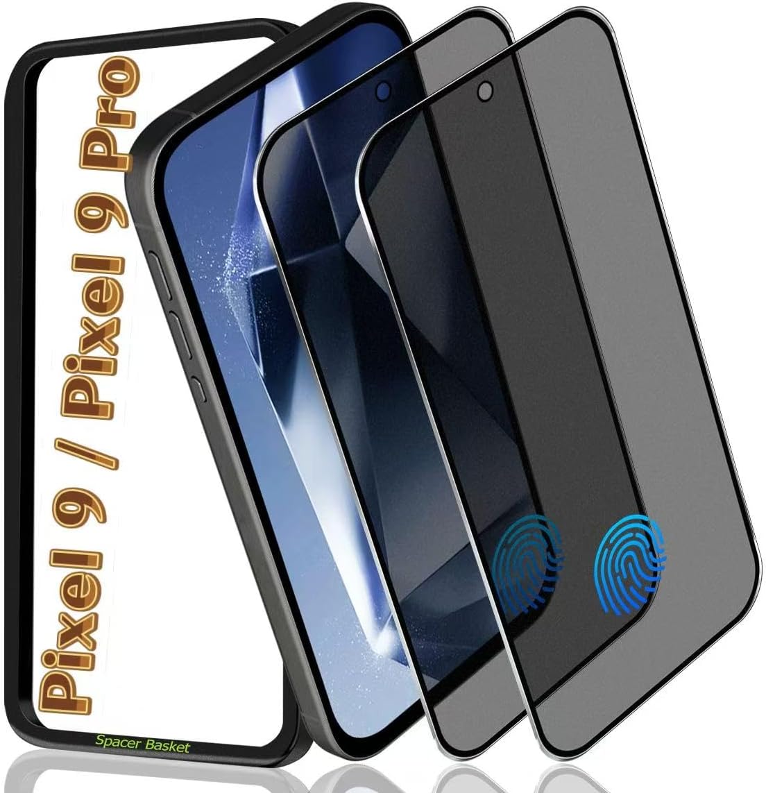 [3 Pack] Screen Protector For Galaxy S24/S25(6.2 Inch) [Tempered Glass] [Japan Glass with 9H Hardness] Fingerprint Unlock with Installation Frame HD Clear Screen Protector