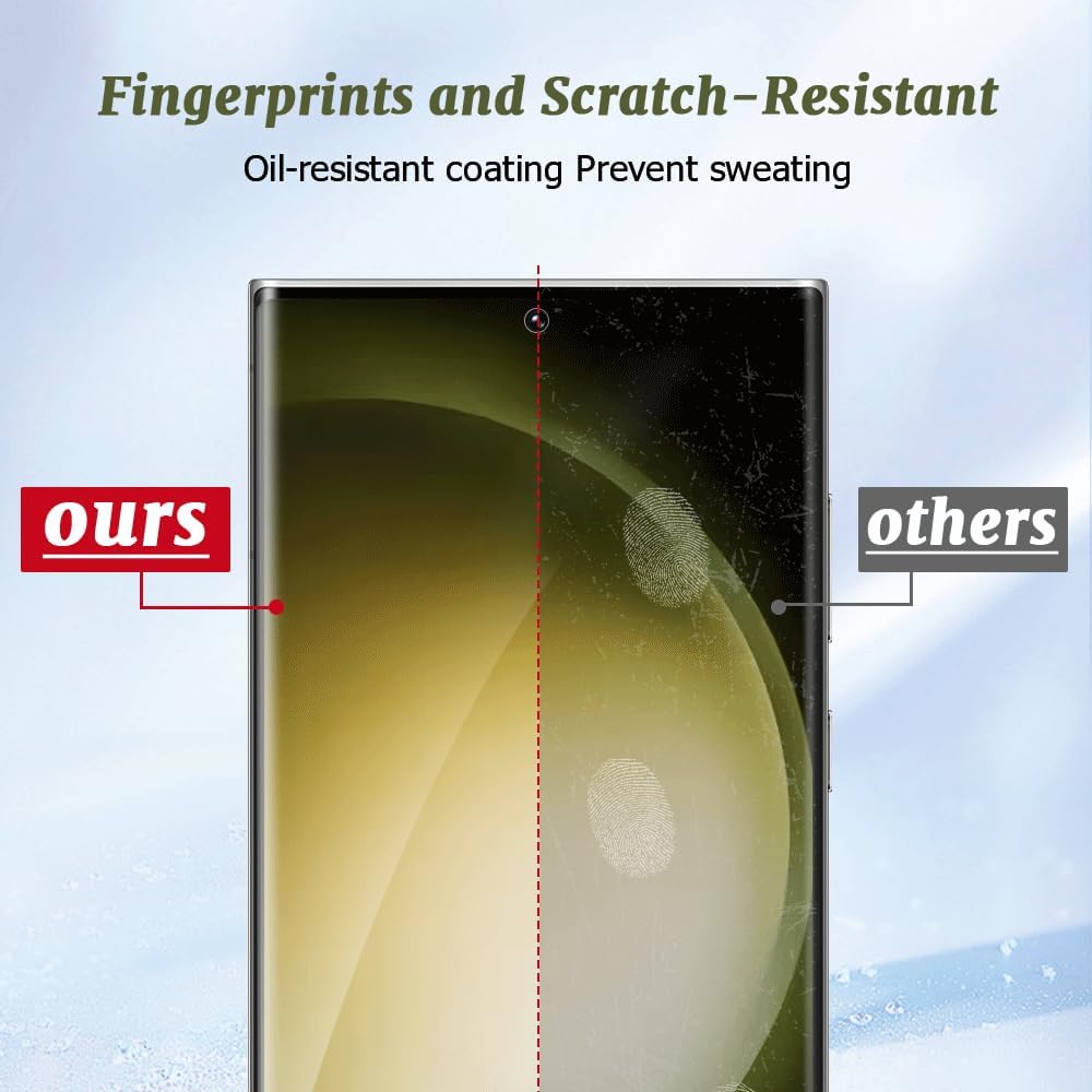 [3 Pack] Screen Protector For Galaxy S24/S25(6.2 Inch) [Tempered Glass] [Japan Glass with 9H Hardness] Fingerprint Unlock with Installation Frame HD Clear Screen Protector