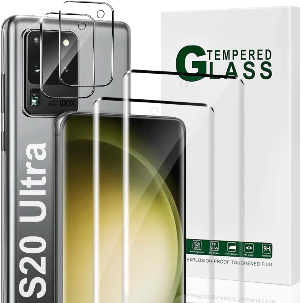 [3 Pack] Screen Protector For Galaxy S24/S25(6.2 Inch) [Tempered Glass] [Japan Glass with 9H Hardness] Fingerprint Unlock with Installation Frame HD Clear Screen Protector