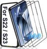 [3 Pack] Screen Protector For Galaxy S24/S25(6.2 Inch) [Tempered Glass] [Japan Glass with 9H Hardness] Fingerprint Unlock with Installation Frame HD Clear Screen Protector
