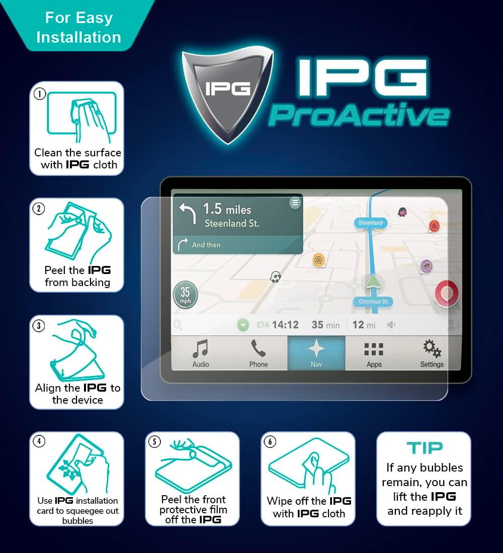 IPG ProActive Made for Geek - vapa T200 A egis Touch Kit Touchscreen Display 9H Hardness Screen Protector Smooth Glass Touch Ultra Responsive High Clarity Anti Scratch Smudge for T200