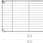 Amazon Basics 5-Shelf Adjustable, Storage Shelving Unit, (200 Pound Loading Capacity per Shelf), Steel Organizer Wire Rack, 23.2 x 13.4 x 60 inches (LxWxH), Chrome