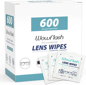 200 Count Lens Wipes for Eyeglasses, Eyeglass Lens Cleaning Wipes Pre-moistened Individually Wrapped Sracth-Free Streak-Free Eye Glasses Cleaner Wipes for Sunglass, Camera Lens, Goggles