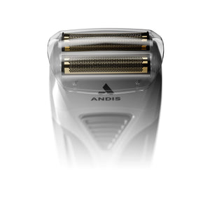 Andis TS-1 17235 Pro Foil Lithium Titanium Foil Shaver, Cord/Cordless, Smooth Shaving Cordless Shaver with Charger, Gray