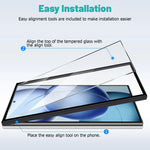 [3 Pack] Screen Protector For Galaxy S24/S25(6.2 Inch) [Tempered Glass] [Japan Glass with 9H Hardness] Fingerprint Unlock with Installation Frame HD Clear Screen Protector