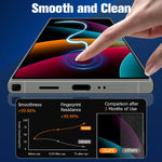 [3 Pack] Screen Protector For Galaxy S24/S25(6.2 Inch) [Tempered Glass] [Japan Glass with 9H Hardness] Fingerprint Unlock with Installation Frame HD Clear Screen Protector