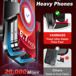 VANMASS 【85+LBS Strongest Suction & Military-Grade 2025 Ultimate Car Phone Mount【Patent & Safety Certs】 Cell Phone Holder Truck Stand for Dashboard Windshield Vent for iPhone 16 15 Pro Max 14 Samsung