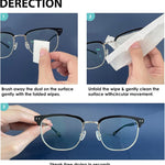 200 Count Lens Wipes for Eyeglasses, Eyeglass Lens Cleaning Wipes Pre-moistened Individually Wrapped Sracth-Free Streak-Free Eye Glasses Cleaner Wipes for Sunglass, Camera Lens, Goggles