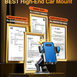 VANMASS 【85+LBS Strongest Suction & Military-Grade 2025 Ultimate Car Phone Mount【Patent & Safety Certs】 Cell Phone Holder Truck Stand for Dashboard Windshield Vent for iPhone 16 15 Pro Max 14 Samsung