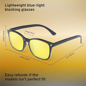 livho High Tech Blue Light Glasses - Advanced 99% Blue Light Blocking Computer Glasses - Anti Eyestrain & UV Glare Protection