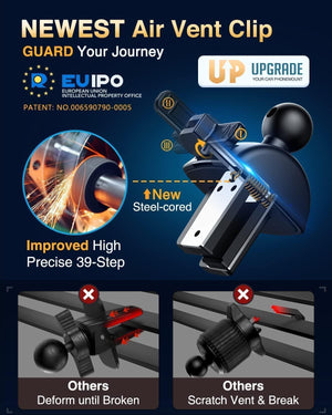 VANMASS 【85+LBS Strongest Suction & Military-Grade 2025 Ultimate Car Phone Mount【Patent & Safety Certs】 Cell Phone Holder Truck Stand for Dashboard Windshield Vent for iPhone 16 15 Pro Max 14 Samsung