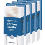 Amazon Basics Cotton Swabs for Personal Hygiene and Baby Care, 500 Count, 1 Pack