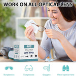 200 Count Lens Wipes for Eyeglasses, Eyeglass Lens Cleaning Wipes Pre-moistened Individually Wrapped Sracth-Free Streak-Free Eye Glasses Cleaner Wipes for Sunglass, Camera Lens, Goggles