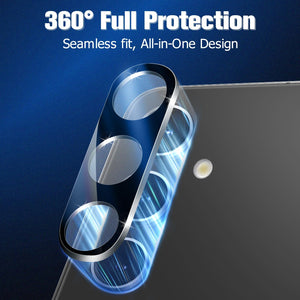 [3 Pack] Screen Protector For Galaxy S24/S25(6.2 Inch) [Tempered Glass] [Japan Glass with 9H Hardness] Fingerprint Unlock with Installation Frame HD Clear Screen Protector
