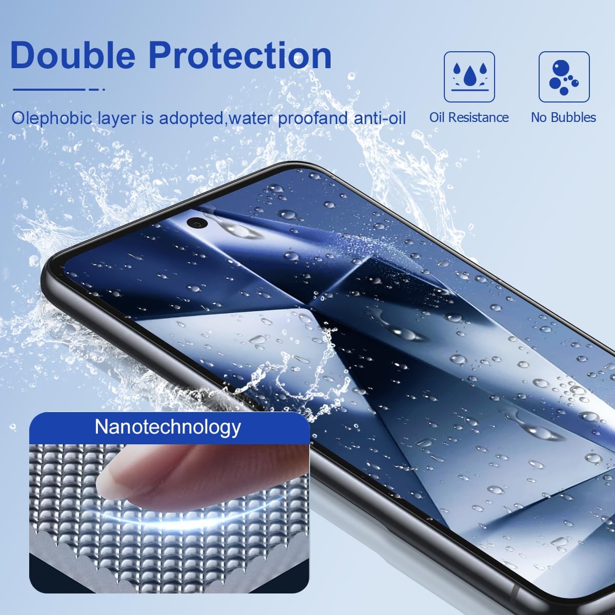 [3 Pack] Screen Protector For Galaxy S24/S25(6.2 Inch) [Tempered Glass] [Japan Glass with 9H Hardness] Fingerprint Unlock with Installation Frame HD Clear Screen Protector