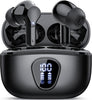 Wireless Earbuds, Bluetooth 5.4 Headphones HiFi Stereo, Bluetooth Earbuds with ENC Noise Cancelling Mic, IP7 Waterproof in Ear Earphones, 48H, LED Display Ear buds for Pad Workout Sports, Black