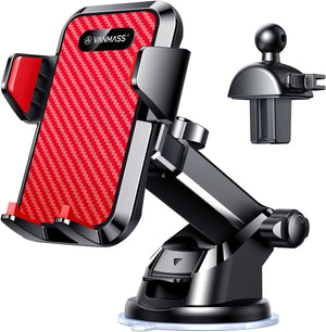 VANMASS 【85+LBS Strongest Suction & Military-Grade 2025 Ultimate Car Phone Mount【Patent & Safety Certs】 Cell Phone Holder Truck Stand for Dashboard Windshield Vent for iPhone 16 15 Pro Max 14 Samsung