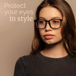 livho High Tech Blue Light Glasses - Advanced 99% Blue Light Blocking Computer Glasses - Anti Eyestrain & UV Glare Protection