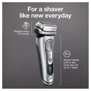 Braun Series 9 PRO+ Electric Shaver, Shaving Kit with 5 Pro Shave Elements and ProComfort Head, SmartCare Center