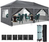 Heavy Duty Pop Up Canopy, Carport Canopy with UV Protection, Waterproof Fabric, Adjustable Heights, and Easy Assembly – Ideal for Outdoor Events, Camping, and Carports (10 x 20) (Blue)