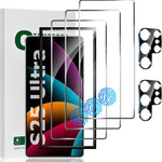 [3 Pack] Screen Protector For Galaxy S24/S25(6.2 Inch) [Tempered Glass] [Japan Glass with 9H Hardness] Fingerprint Unlock with Installation Frame HD Clear Screen Protector