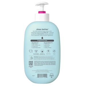 eos Shea Better Body Lotion- Vanilla Cashmere, 24-Hour Moisture Skin Care, Lightweight & Non-Greasy, Made with Natural Shea, Vegan, 16 fl oz