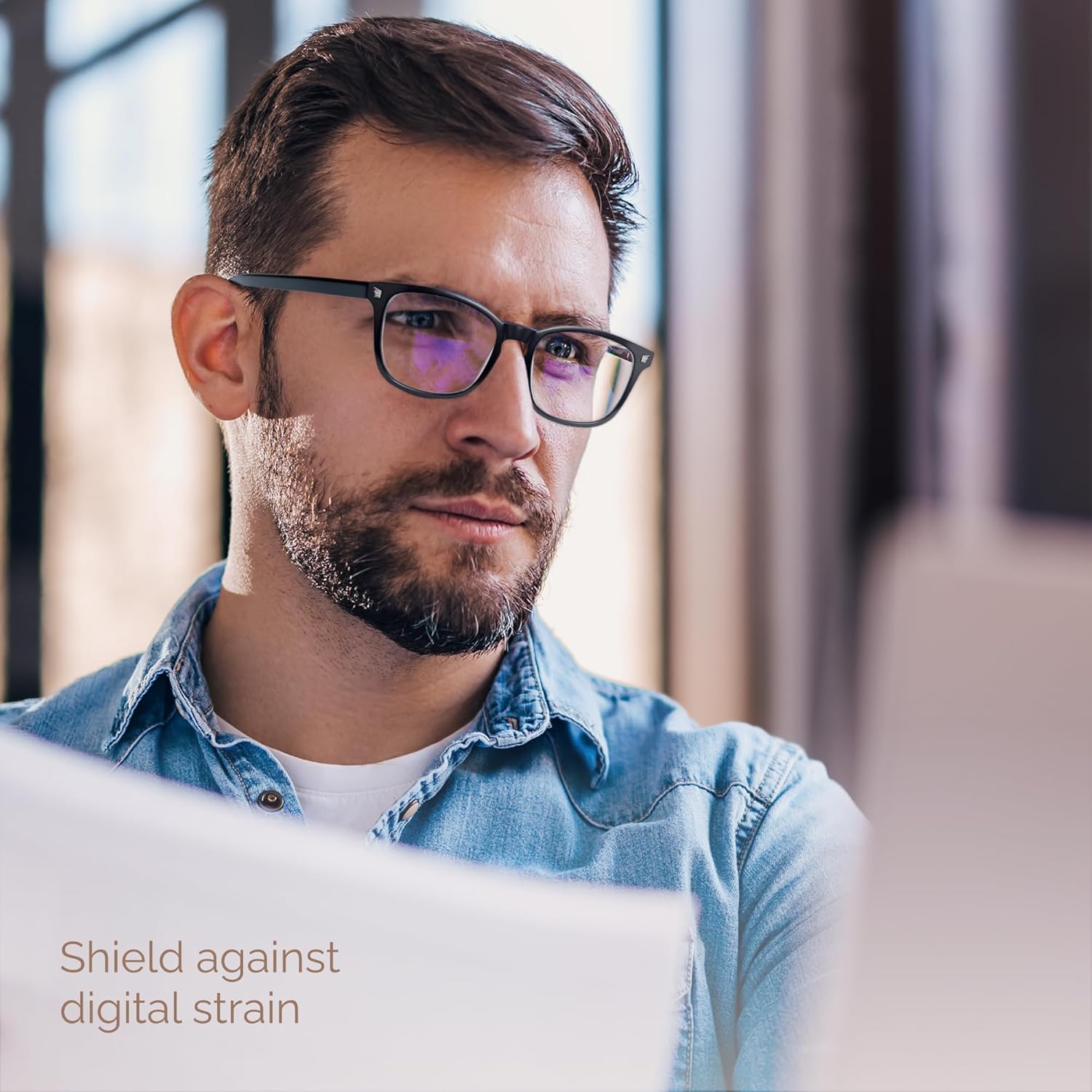 livho High Tech Blue Light Glasses - Advanced 99% Blue Light Blocking Computer Glasses - Anti Eyestrain & UV Glare Protection