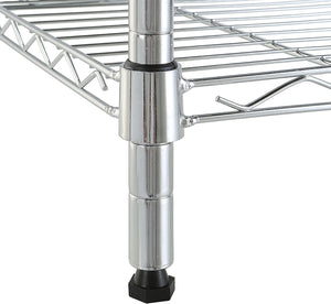 Amazon Basics 5-Shelf Adjustable, Storage Shelving Unit, (200 Pound Loading Capacity per Shelf), Steel Organizer Wire Rack, 23.2 x 13.4 x 60 inches (LxWxH), Chrome