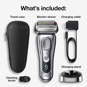 Braun Series 9 PRO+ Electric Shaver, Shaving Kit with 5 Pro Shave Elements and ProComfort Head, SmartCare Center