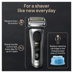 Braun Series 9 PRO+ Electric Shaver, Shaving Kit with 5 Pro Shave Elements and ProComfort Head, SmartCare Center
