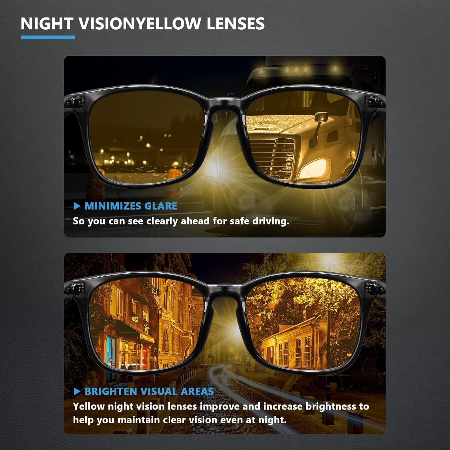 livho High Tech Blue Light Glasses - Advanced 99% Blue Light Blocking Computer Glasses - Anti Eyestrain & UV Glare Protection