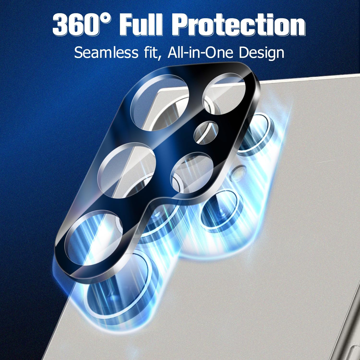 [3 Pack] Screen Protector For Galaxy S24/S25(6.2 Inch) [Tempered Glass] [Japan Glass with 9H Hardness] Fingerprint Unlock with Installation Frame HD Clear Screen Protector