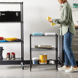 Amazon Basics 5-Shelf Adjustable, Storage Shelving Unit, (200 Pound Loading Capacity per Shelf), Steel Organizer Wire Rack, 23.2 x 13.4 x 60 inches (LxWxH), Chrome