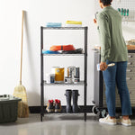 Amazon Basics 5-Shelf Adjustable, Storage Shelving Unit, (200 Pound Loading Capacity per Shelf), Steel Organizer Wire Rack, 23.2 x 13.4 x 60 inches (LxWxH), Chrome